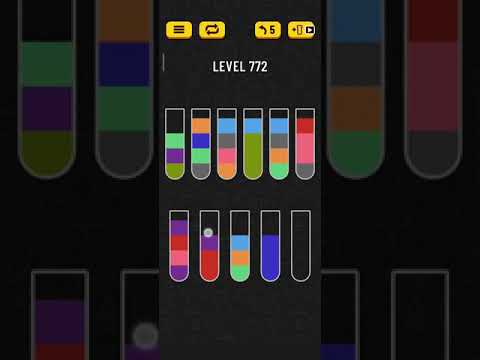 Water sort puzzle level 772