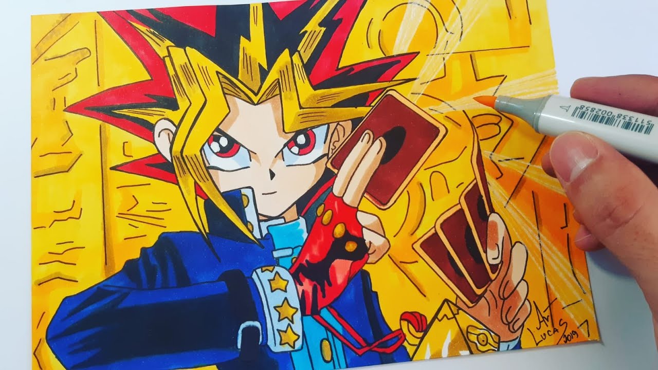 Desenhando o Yu-Gi-Oh - Drawing Yu-Gi-Oh - YouTube