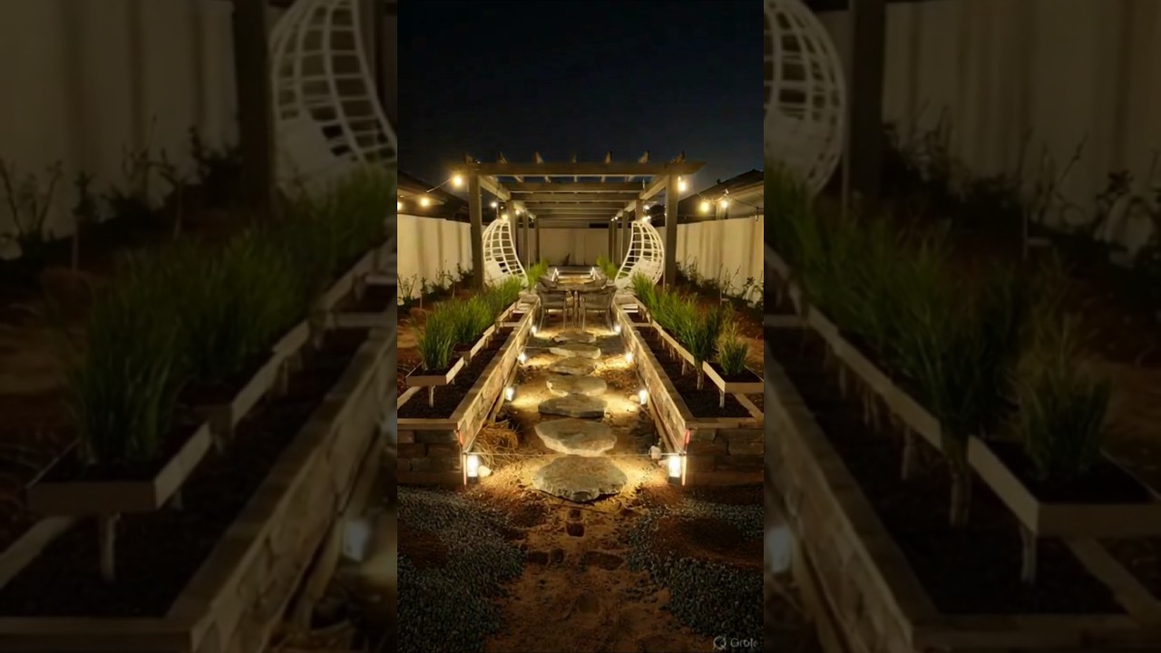 best designed sitting area in my backyard😱😀😉