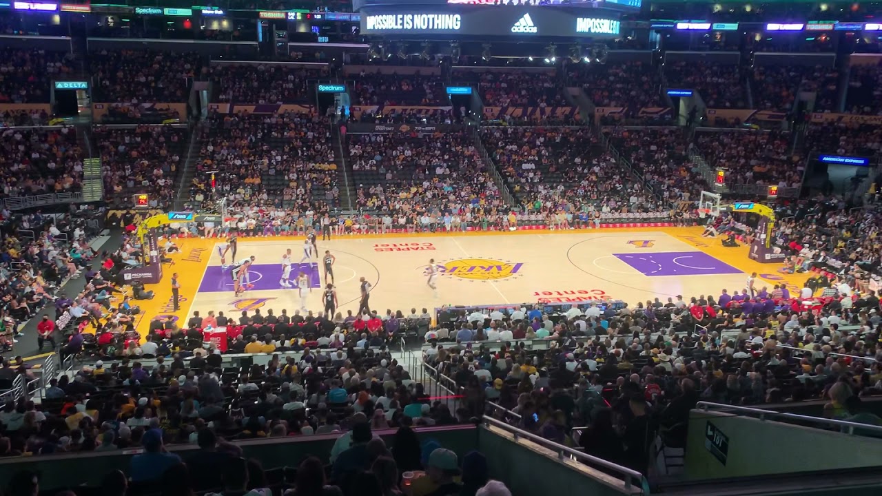 Premier 06 staples center Lakers game YouTube