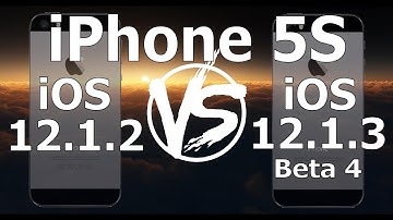 Speed Test : iPhone 5S - iOS 12.1.3 Beta 4 vs iOS 12.1.2  (Build 16D5039a vs 16DC104)