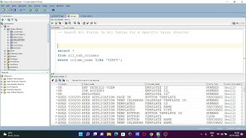 Search All Fields in all tables for a specific value in Oracle