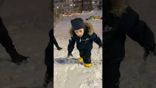 Капелька счастья Счастливая 7Я #дом #киров #дети #семья #василиса #Гена #Андрей #горка #снег