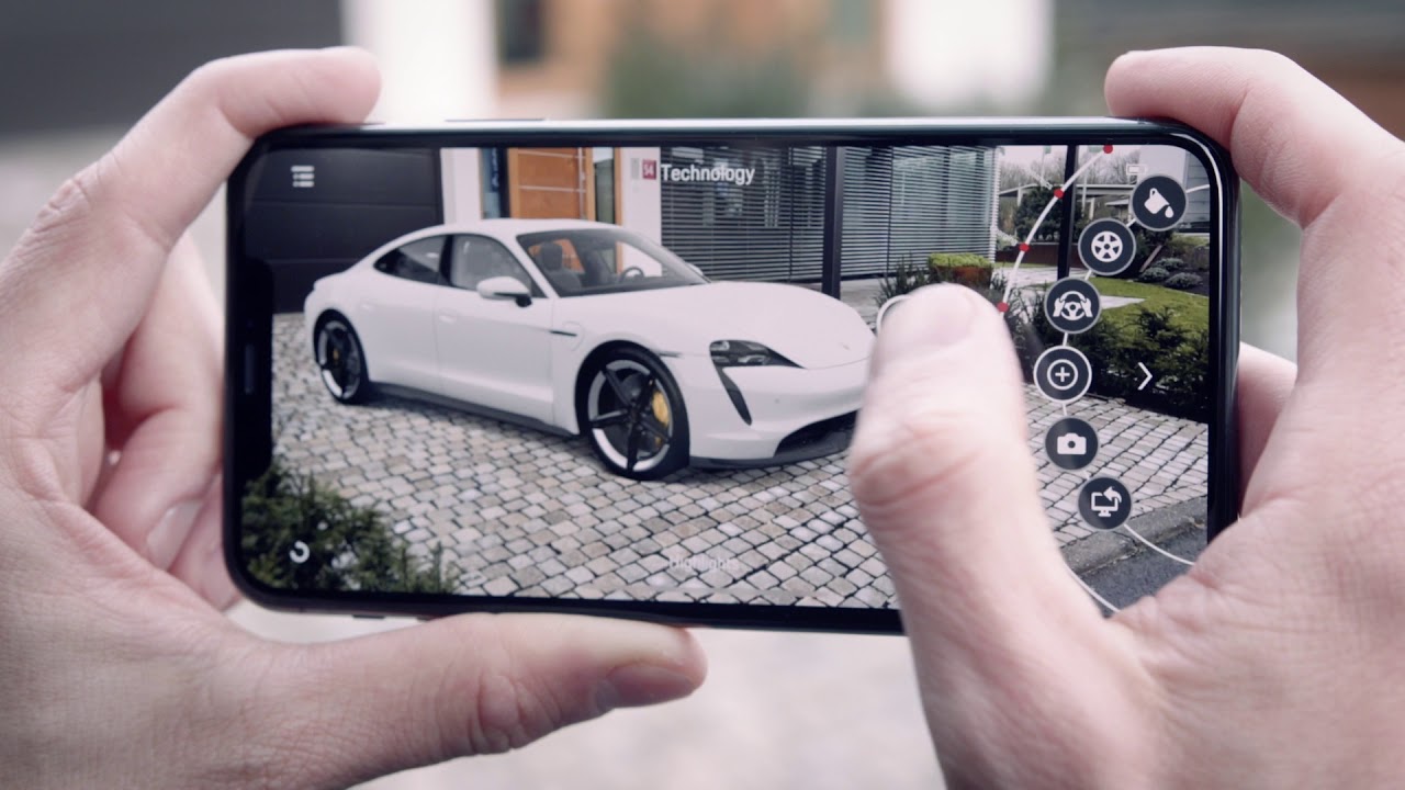 Application AR Visualizer La Porsche de votre choix, n'importe où. YouTube