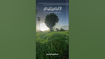 تحبير رائع الشيخ عبدالعزيز المخيمر || من سورة الجاثية