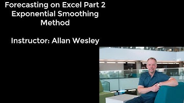 MGTS 352 - Forecasting on Excel - Part 2 - ES Model in Excel