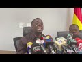 LIVE: SPORTS MINISTER KOFI ADAMS ADDRESSES VISA SCANDAL!