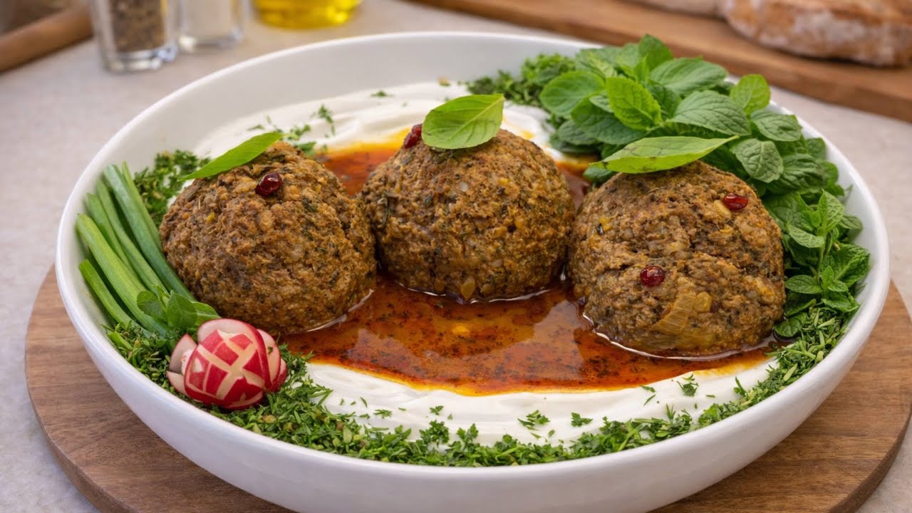 Delicious Giant Qalqoli Meatballs | Crispy Outside, Juicy Inside - Homemade