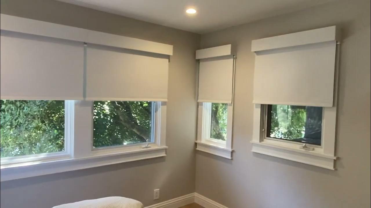 Lutron roller shades room darkening YouTube