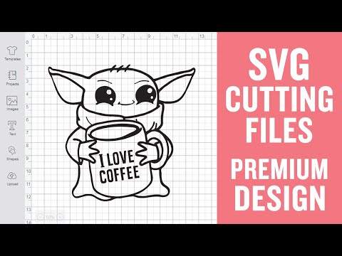 Baby Yoda Coffee Svg Cut Files for Cricut Premium cut SVG