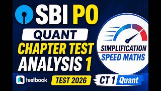SBI PO Quant Test CT 1 Full Analysics Tricks and tips Testbook