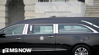 Hearse arrives for Lindsey Graham's memorial service on Capitol Hill