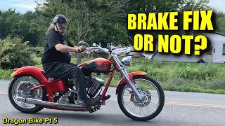 Final Brake Setup on the Dragon Bike — Runout, Caliper Install, Bench Bleed & Test Ride