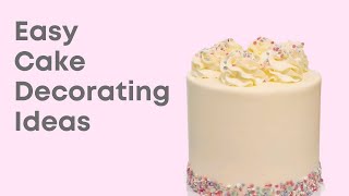 5 easy cake decorating ideas - خمس أفكار سهلة لتزيين الكيك