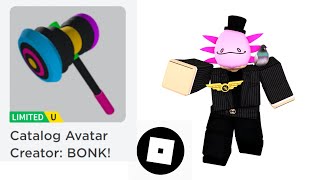 [OUT OF STOCK] How to get BONK Hammer in Catalog Avatar Creator | ROBLOX