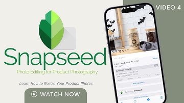 Snapseed Photo Editing for Product Photography Video 4 | Resizing your Product Photos for Etsy