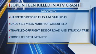 Joplin teen killed in ATV crash