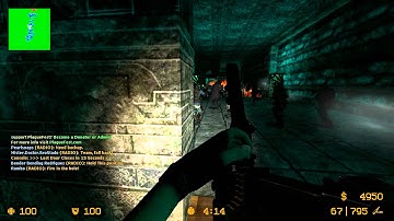 Counter Strike Source Zombie Escape mod online gameplay on Skyrim map #3