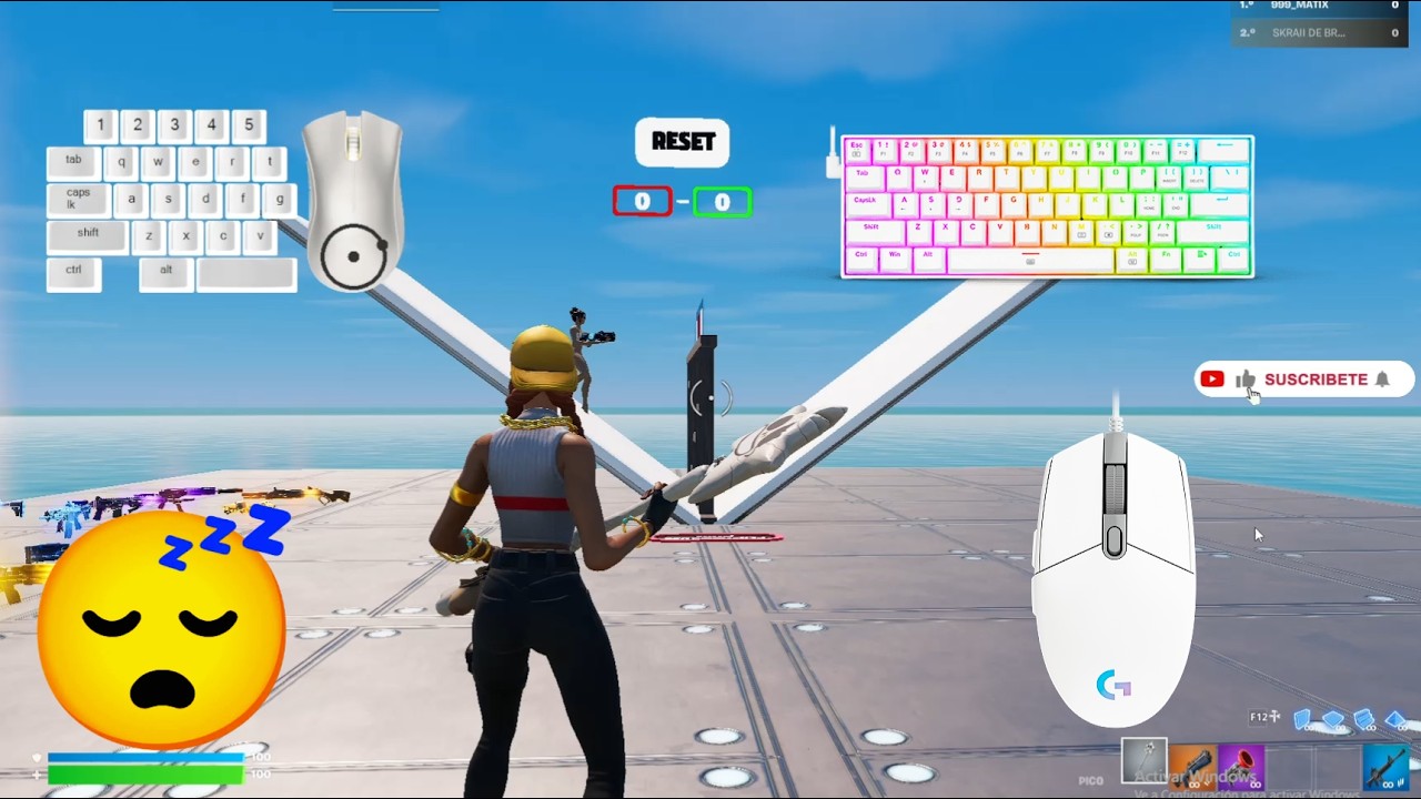 [4K 240FPS] keyboard redragon dragonborn / 1v1 Gameplay Fortnite / Matix