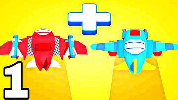 Superhero Plane Merge Master Game - Walkthrough Part 1 Levels 1-20 New Game - Android ios Gameplay
