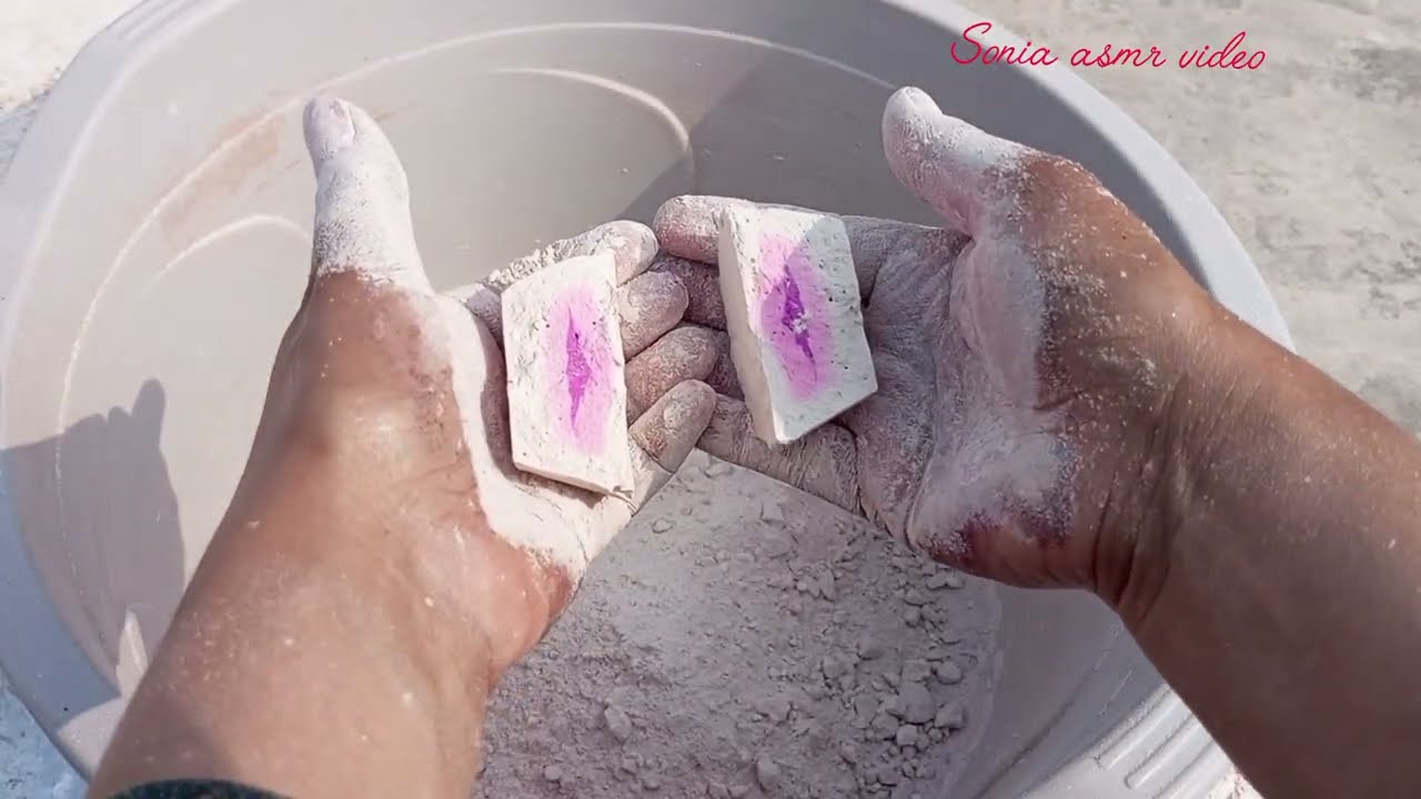 Gym chowk crumbling video dry tup crumbling video satisfying video#sonia_asmr_video 