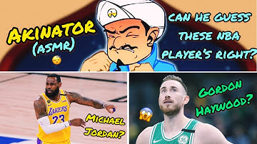 Can He Guess These NBA Players??? 🏀 (ASMR) Akinator