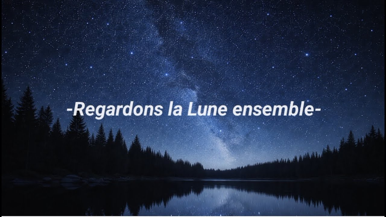 REGARDONS LA LUNE ENSEMBLE ❤️ French love song