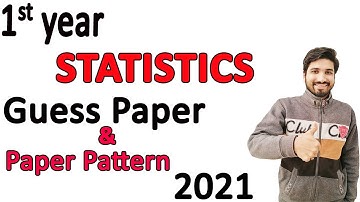 1st year Statistic Guess paper &  Pairing Scheme pattern 2021