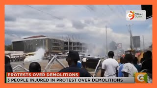 Protests rock Bungoma County over demolition of buildings