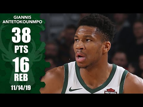 Giannis' 38-point 16-rebound performance leads the Bucks vs. the Bulls | 2019-20 NBA Highlights