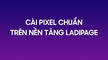HƯỚNG DẪN CÀI PIXEL CHUẨN LANDING PAGE TRÊN NỀN TẢNG LADIPAGE
