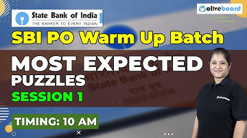Most Expected Arrangement Based Puzzles | Part - 1 | SBI PO | SBI PO Warm Up