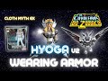 Action cloth myth ex hyoga v2 vestindo armadura de cisne