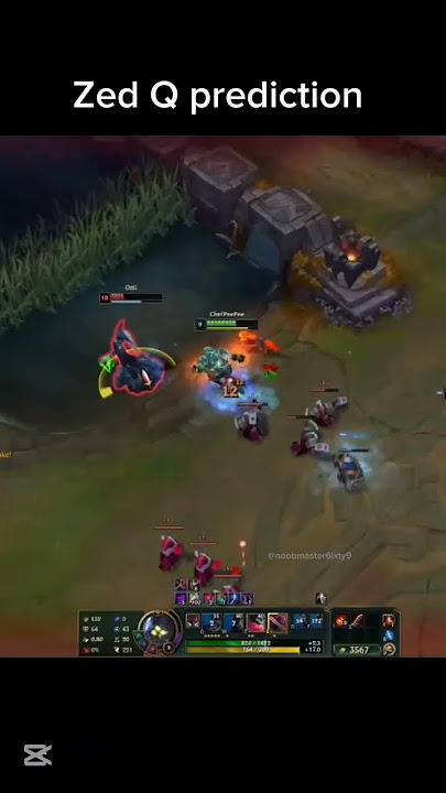 Zed Q prediction #leagueoflegends #lol #zed #riotgames #shorts