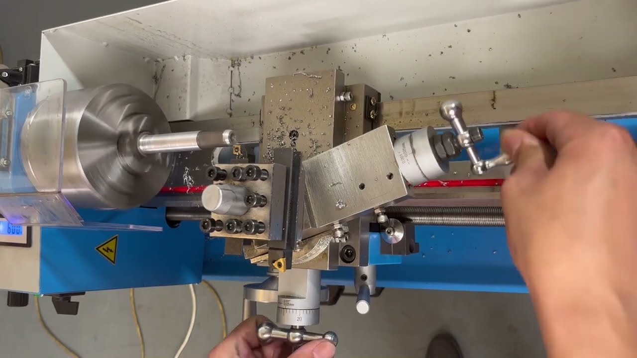 part 3. Basic operation of lathe WEISS WBL1835 Mini Metal Lathe YouTube