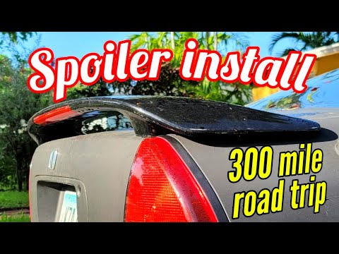 OEM spoiler Install 96 Honda Prelude | road trip across the Everglades