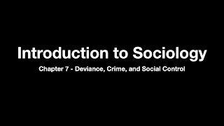 SOC 101 - Chapter 7 Profile