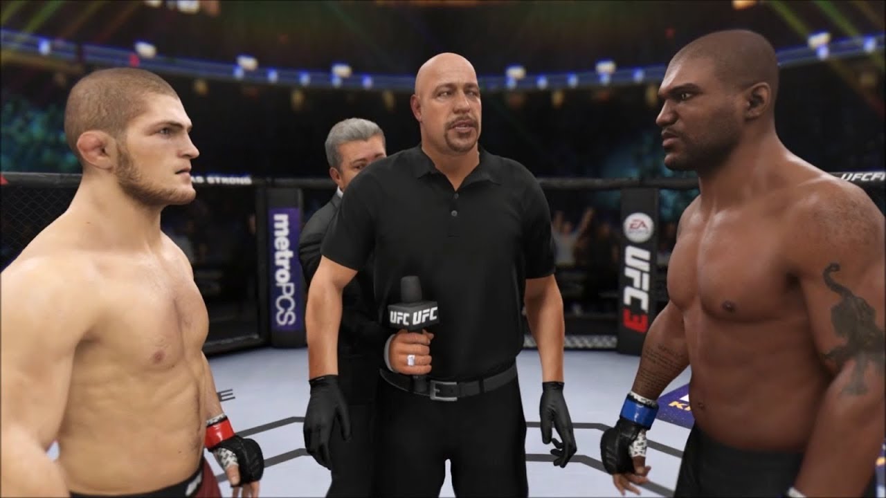 Khabib vs. Quinton Rampage Jackson (EA Sports UFC 3) K1 Rules YouTube