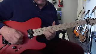 Driven To Tears Guitar Solo Charvel Style 2 Hh Satin Red