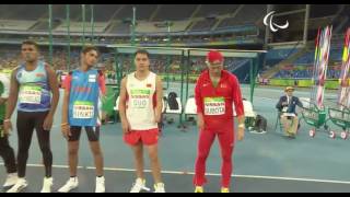 Men's Javelin Throw - F46 Final - Rio 2016