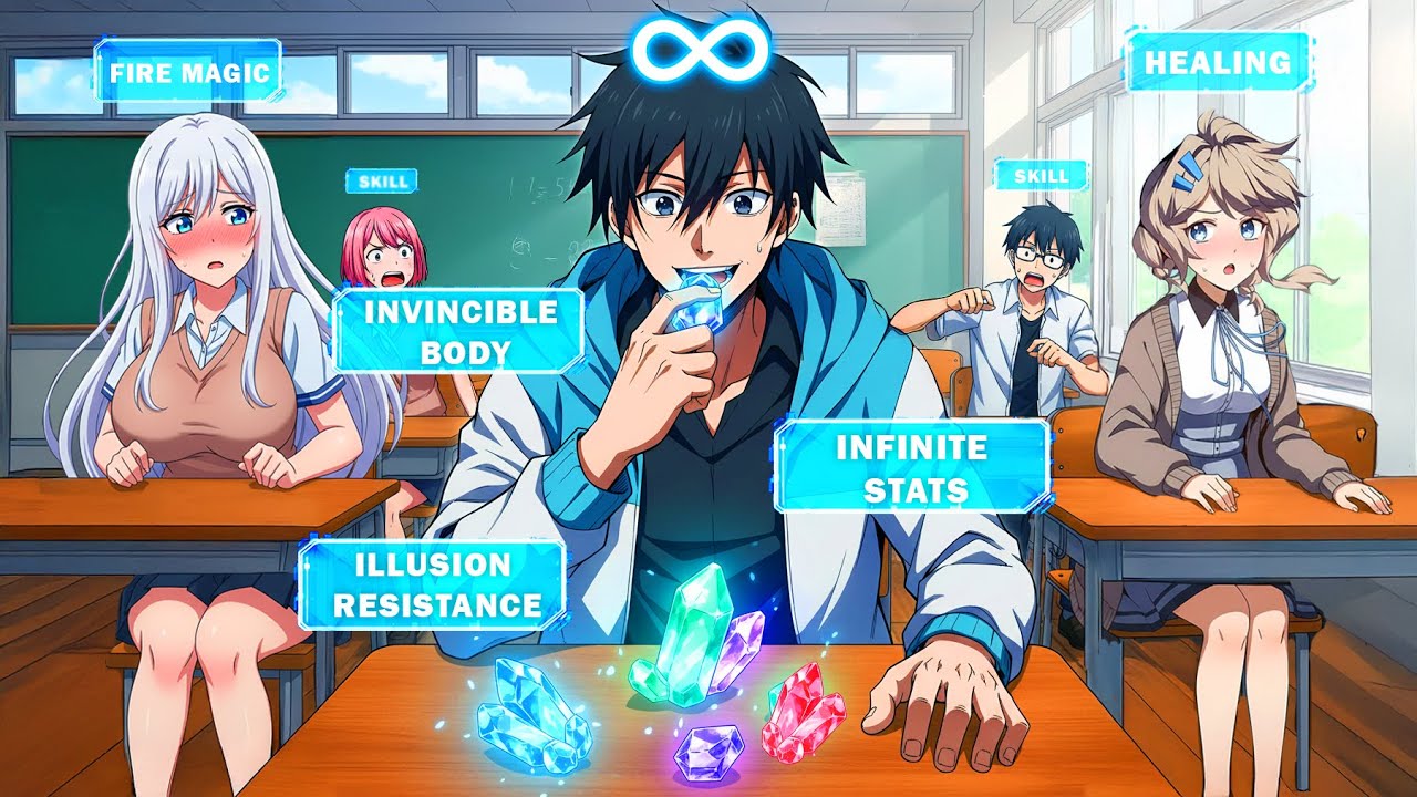 He Gains Infinite Skills by Eating Gems, While Others Have Only One! - Manhwa Recap
