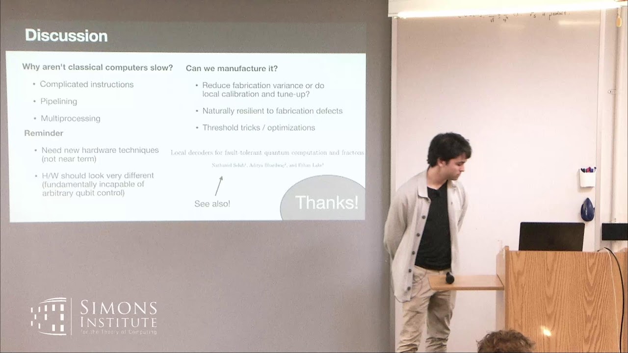 Talk by Chris Pattison (UC Berkeley)
