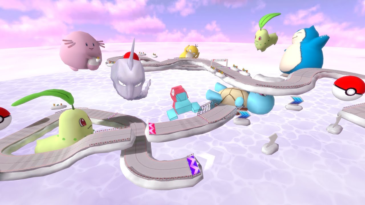 [MKWii Custom Track] Poke Floats by G-Force (design by CarryOn)