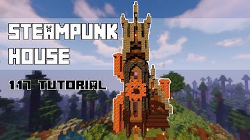 Medieval Steampunk House | Minecraft 1.17 Steampunk Build Tutorial