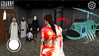 PLAYING AS KAMLA IN GRANNY DARK MADNESS || KAMLA FOUND A SECRET HELICOPTER 