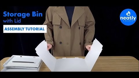NEATLY by ÉLEVER Storage Bins with Lids - Assembly Instructions