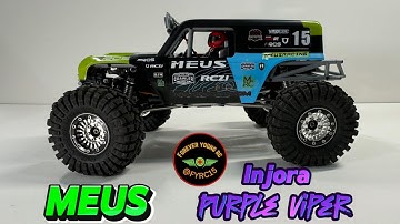 1/24 MEUS/SCX24 RC crawler stop motion build / Injora Purple Viper