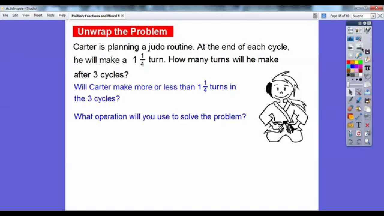 Multiply Fractions and Mixed Numbers by Whole Numbers 8 4 - YouTube