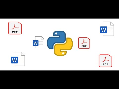 Create word files, convert docx to pdf, convert pdf to docx, EVERYTHING is POSSIBLE with PYTHON