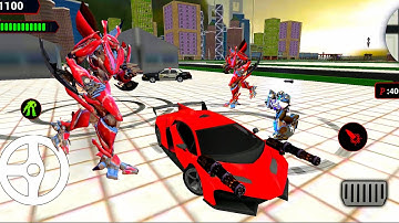 Grand US Robot Multiple Transform: Bike Car Jet Robot - Android iOS Gameplay